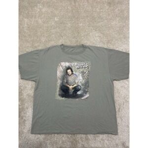 2007 Travis Tritt Tour Tee Shirt Mens 2XL Green Graphic Print Concert Country